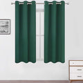 Green Blackout Curtains 40 x 63 Inch Length/Set of 2 Curtain Panels/Thermal by Lemomo