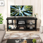 GreenForest TV Stand for TV up to 65 inches, Entertainment Center - Image 2