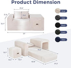 MAXYOYO Folding Sofa Couch, Convertible Floor Sofa - Image 3