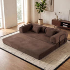 ZEIINPA Convertible Sleeper Sofa Bed, Corduroy Floor Couch by ZEIINPA