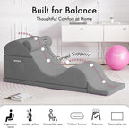 Convertible Yoga Chair for Adults, Ergonomic Foam Lounge - Image 5