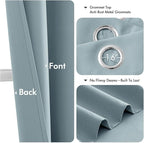 MIULEE Blackout Curtains for Bedroom 2 Panels 40 x 84 Inch Long Slate Blue | - Image 4