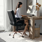 Flash Furniture Whitney Mid-Back Swivel LeatherSoft Desk Chair - Image 7