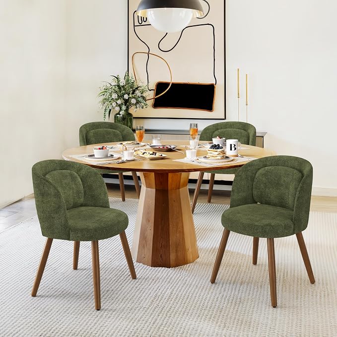 LUE BONA Dining Chairs Set of 6, Modern Upholstered Kitchen Chairs - Image 6