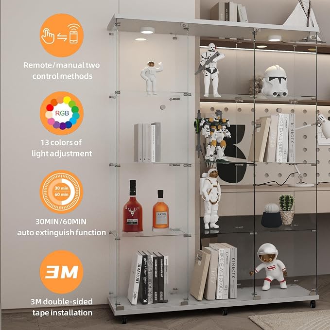 LFT HUIMEI2Y Glass Display Cabinet 12 Shelves - Image 5