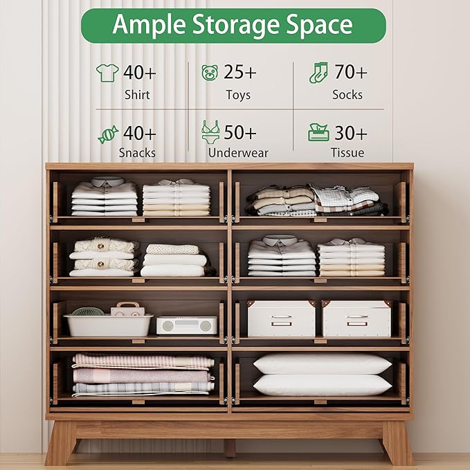 Xixini Fluted Dresser for Bedroom - Image 3