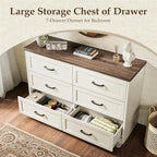 AODK Farmhouse 6 Drawer Dresser - Image 4