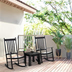 Outsunny Outdoor Rocking Chair, Patio Wooden Rocking Chair - Image 7