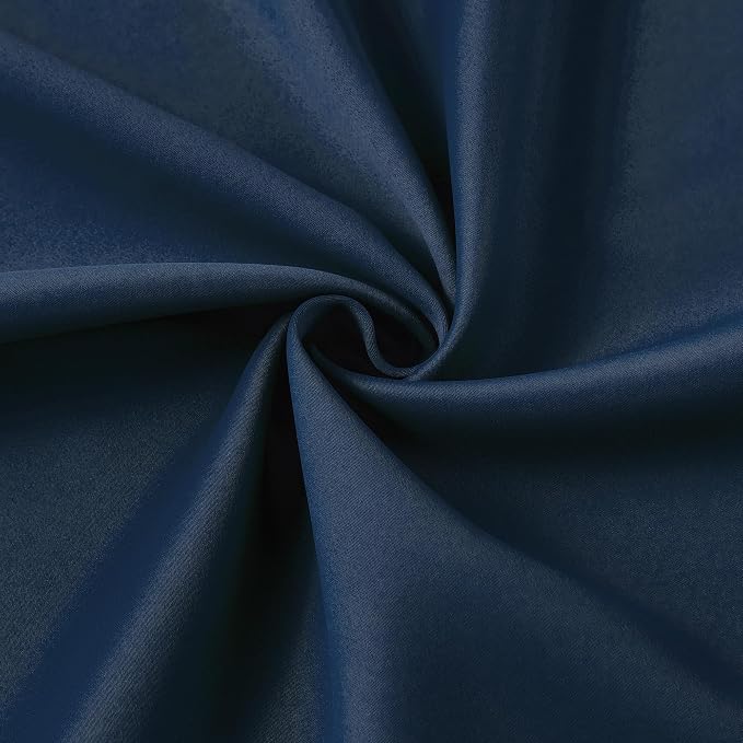 Navy Pleat Wide Width Drapes 80 x 102 inch Long 2 Panels - Image 7