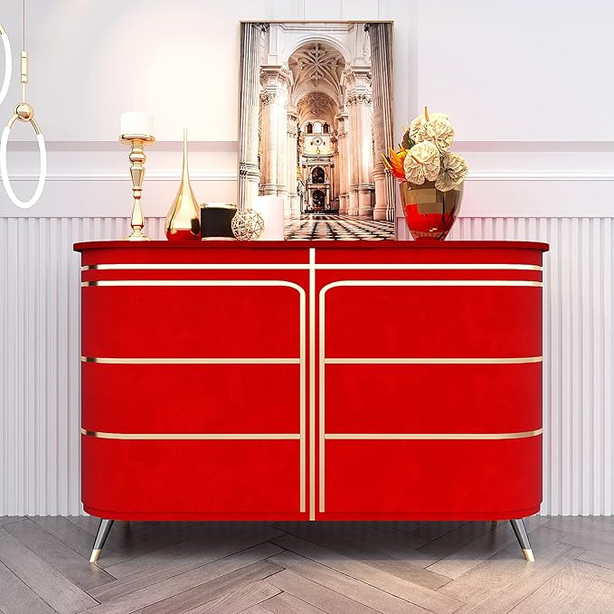 VEELIKE Bright Red Velvet Flocking Liner Self Adhesive Felt Drawer Liners - Image 4
