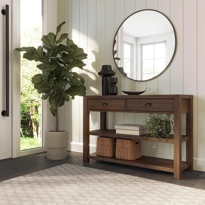 Grain Wood Furniture Montauk Console Table, Solid Wood - Image 4