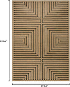 Lahome Neutral Outdoor Rug 5x7 - Image 2