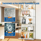 IDEALHOUSE Tempered Glass Display Cabinet - Image 6