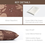 Crumbs Home Modern Farmhouse California Casual Indoor Outdoor Lumbar Pillow - Image 5