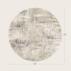 6ft Area Rug for Living Room, Abstract Washable Non-Slip Large Rugs, Dining Room - Image 2