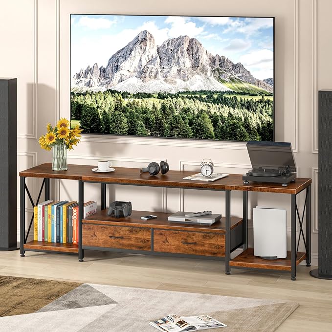 GYIIYUO TV Stand with Fabric Drawers - Image 7