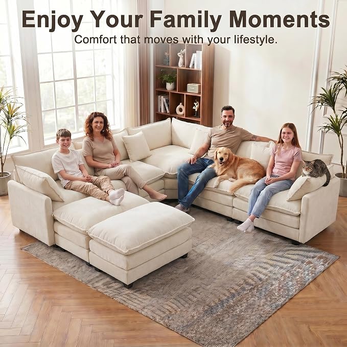111.4" V-Shaped Corner Couch Sectional - Image 7