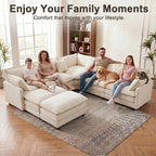 111.4" V-Shaped Corner Couch Sectional - Image 7
