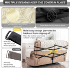100% Waterproof Loveseat Recliner Cover, 4-Piece Split Reclining Couch Covers - Image 6