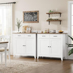HORSTORS Kitchen Storage Cabinet, Modern Farmhouse Buffet Cabinet - Image 4