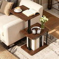 Faesun Swivel Side Table for Couch Arm, Height Adjustable C Shaped End Table by Faesun