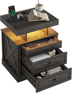 WOOVIVS Side Table with Gun Drawer by WOOVIVS