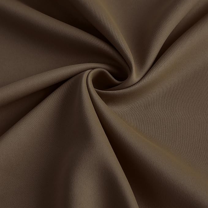 Pleated Blackout Curtains 45 Inches Long, Thermal Insulated Room Darkening - Image 7