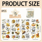 4 Sheets Rub on Transfers for Crafts, Bees Furniture Transfers for Wood - Image 2