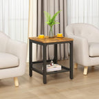 furlinkhm Coffee Table Set of 3, Industrial Coffee Table - Image 6