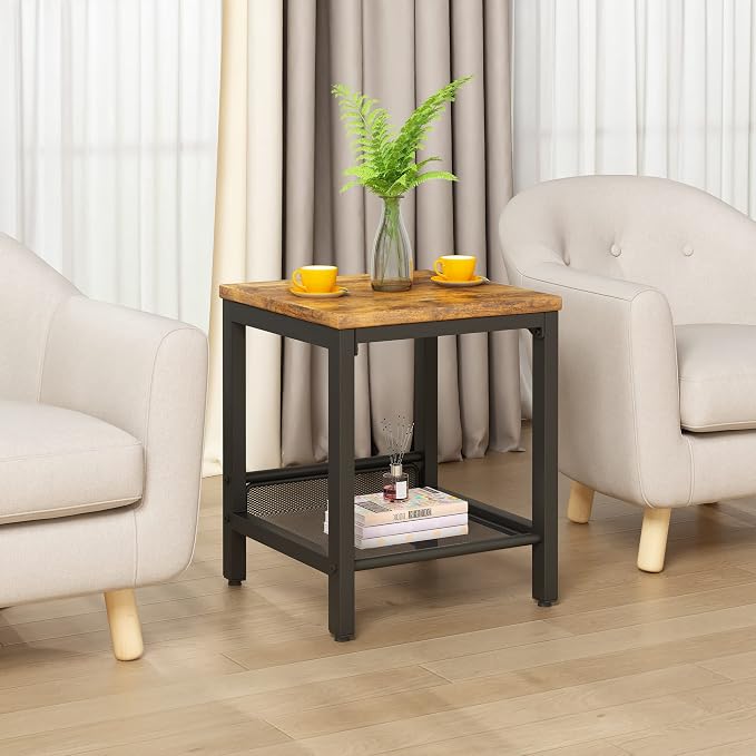 furlinkhm Coffee Table Set of 3, Industrial Coffee Table - Image 6
