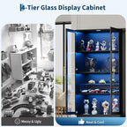 IDEALHOUSE Glass Display Cabinet - Image 5