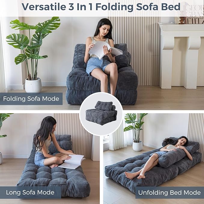 MAXYOYO Folding Sofa Bed, Convertible Sleeper Chair - Image 3