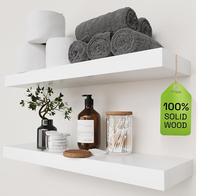 BAOBAB WORKSHOP Wood Floating Shelves by BAOBABWORKSHOP