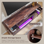Modern Fireplace TV Stand with 36" LED Electric Fireplace - Image 5