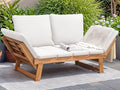 Devoko Outdoor Couch Acacia Wood Patio Couch by DEVOKO