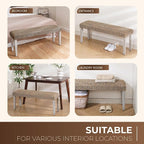 Solid Wood Acacia Indoor Bench - Image 9