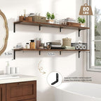 Fun Memories Deep Floating Shelves, 55W x 8D Floating Shelves Set of 2 - Image 3