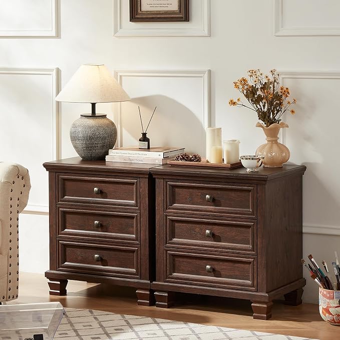 SAVOR LIFE Farmhouse Nightstand - Image 3