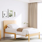 BOSRII 14in High Solid Bamboo Wood Platform Twin XL Bed Frame - Image 4