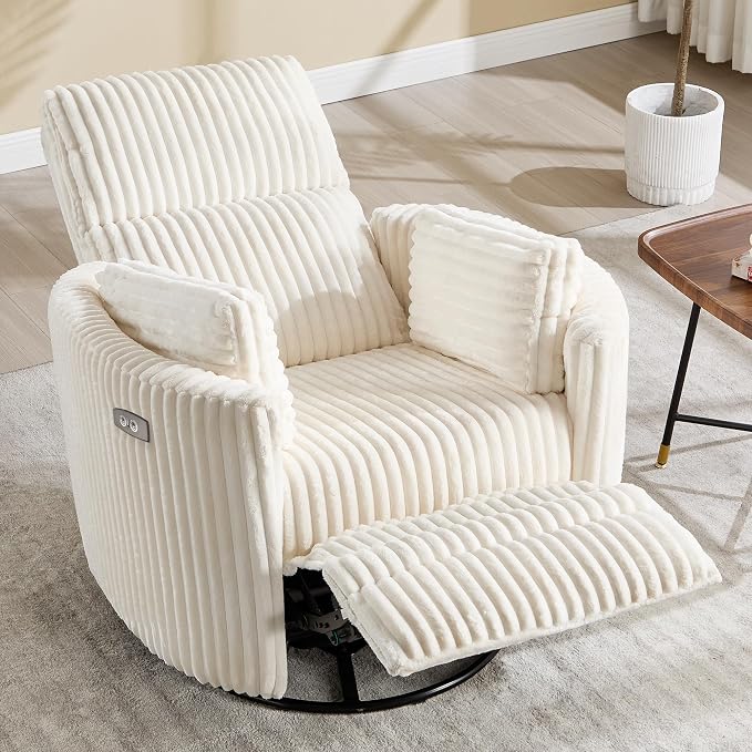 Power Recliner, Nursery Swivel Glider Rocking Chair - Image 4