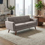 Tbfit 65" W Loveseat Sofa, Mid Century Modern Love Seat Couches - Image 4