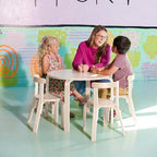 ECR4Kids Bentwood Table and Curved Back Chair Set, Kids Furniture - Image 9