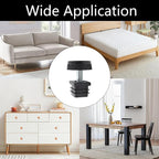 8Pcs Adjustable Leveling Feet 25 x 25mm Square Insert Kit Furniture Glide - Image 7