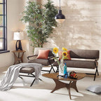 INK+IVY Blaze Triangle Wood Coffee Table Plywood - Image 5