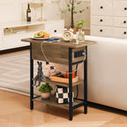 Yoobure End Table with Charging Station, Flip Top Side Table with USB Ports and - Image 4