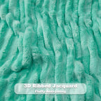 NEWCOSPLAY Fleece Ribbed Cozy Throw Blanket - Image 5