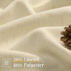 Light Filtering 72 Inch Linen Curtains - Image 2