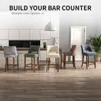VKNOW Bar Stools Set of 6, Modern Counter Stools - Image 8