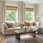 100% Blackout Linen Textured Curtains 80 Inch Long, Oatmeal | 100% Blackout - Image 5