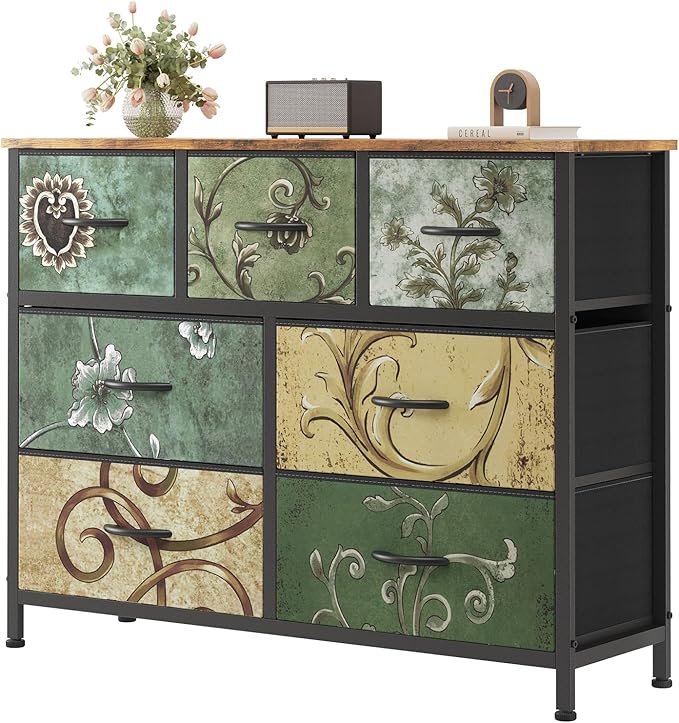 Sweetcrispy 7 Drawer Dresser, Fabric Storage Tower Organizer by Sweetcrispy